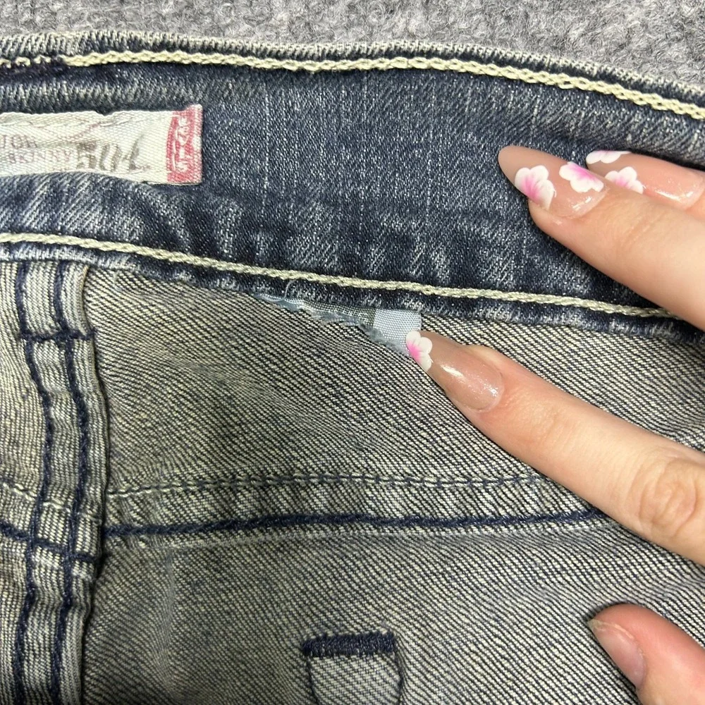 Levi's 504 Low Skinny Jeans Men's Blue‎ Denim Pockets Classic Zip Fly - 31x33